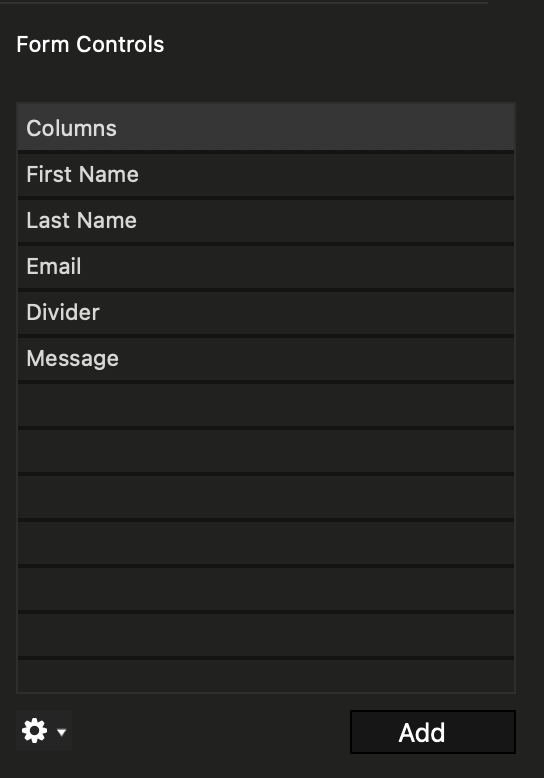 Form Controls Added in EverWeb